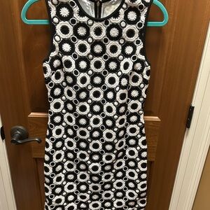 Kate Spade Black and White Sheath Mini Dress